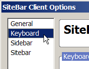 Firefox Extension Keyboard Preferences
