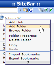 Add Folder Menu