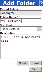 Add Folder Dialog